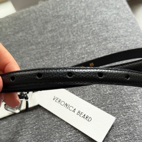 Gavazzeni Leather Women’s Gloriosa Sleek Black Belt Made In Italy - Picture 6 of 6